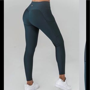 Obsession Shapewear Leggings Large Slate Pockets